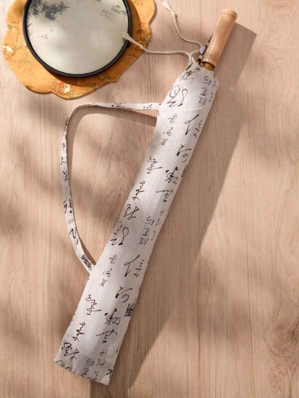 Black Calligraphy Oil - paper Umbrella: A Blend of Tradition and Creativity - immagine 9
